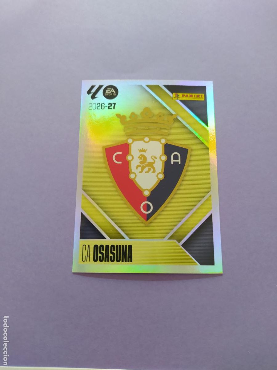 Football Stickers: LIGA ESTE 2026 2027 26 27 NUEVO - OSASUNA N&ordm; 1 ESCUDO