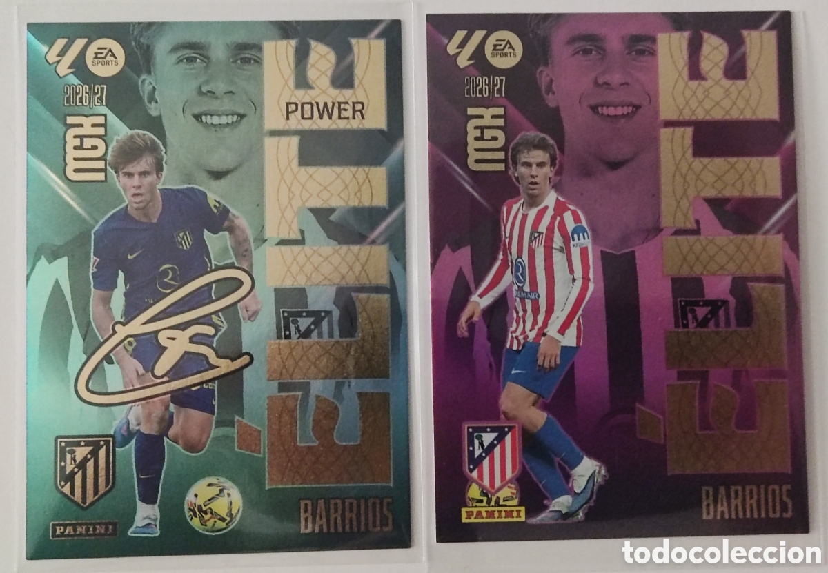 Cromos de f&uacute;tbol: Pablo Barrios &Eacute;lites Mgk 26 27