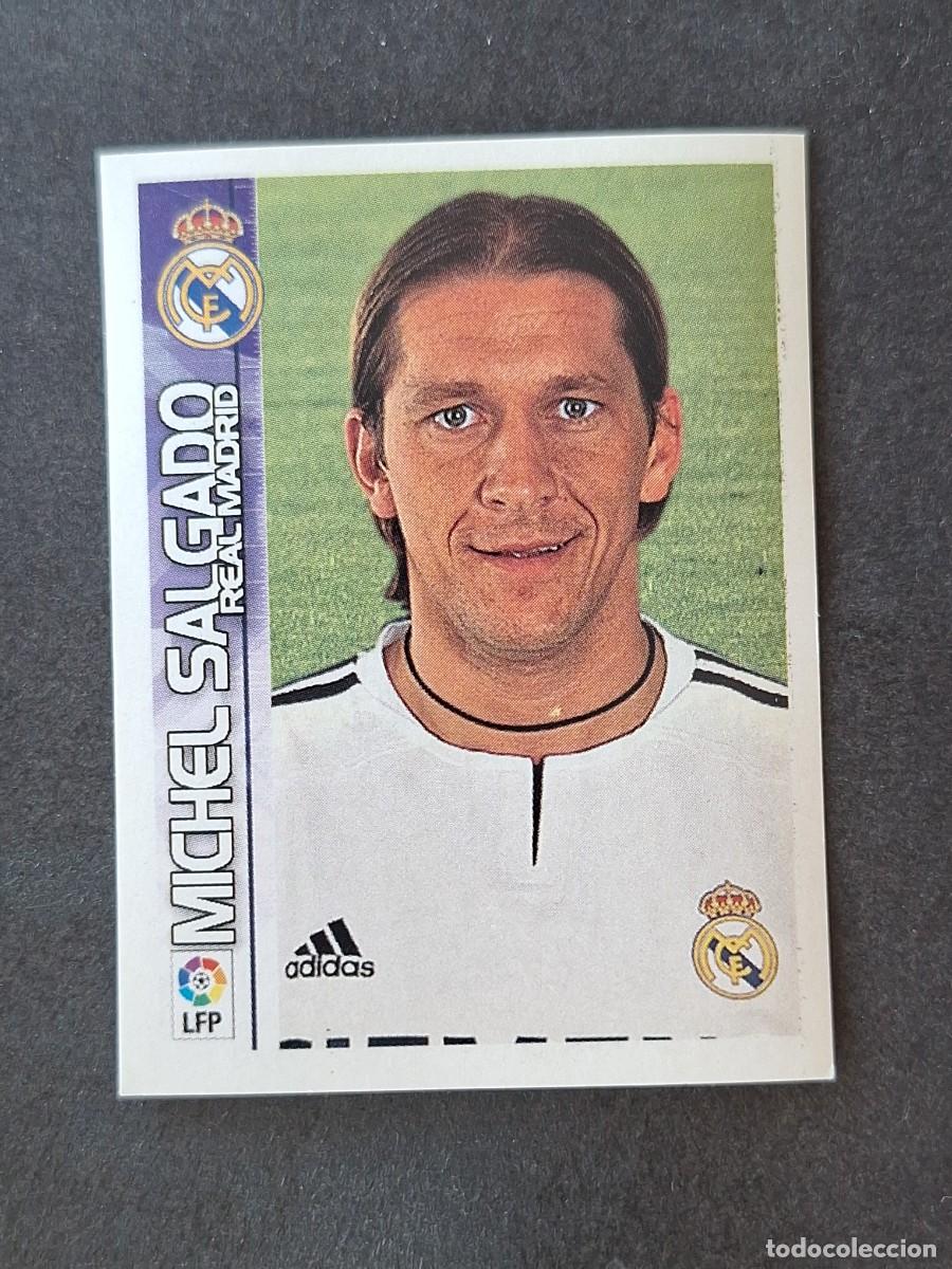 Cromos de f&uacute;tbol: L1 MICHEL SALGADO REAL MADRID 208 PANINI SUPERLIGA 2003 2004 03 04 NUNCA PEGADO SIN PEGAR