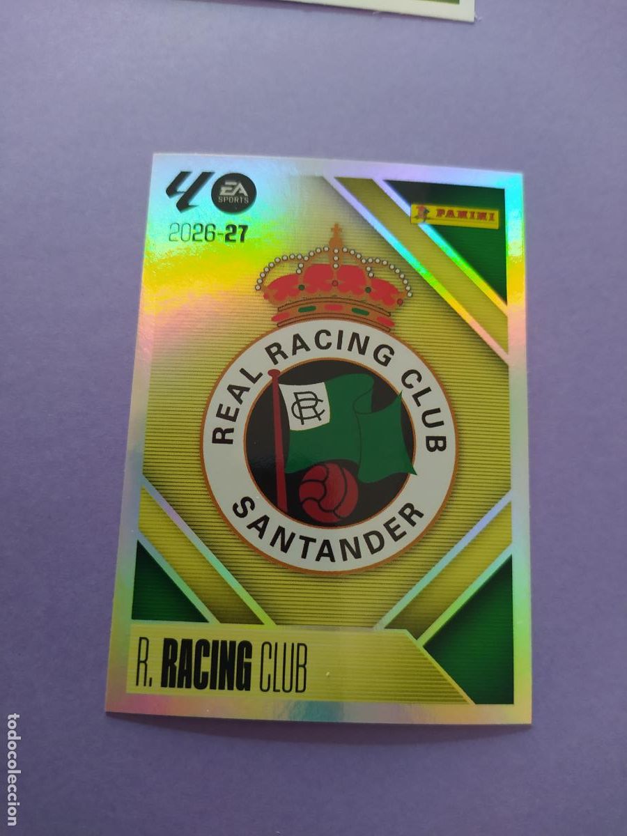 Cromos de f&uacute;tbol: LIGA ESTE 2026 2027 26 27 NUEVO - RACING DE SANTANDER N&ordm; 1 ESCUDO