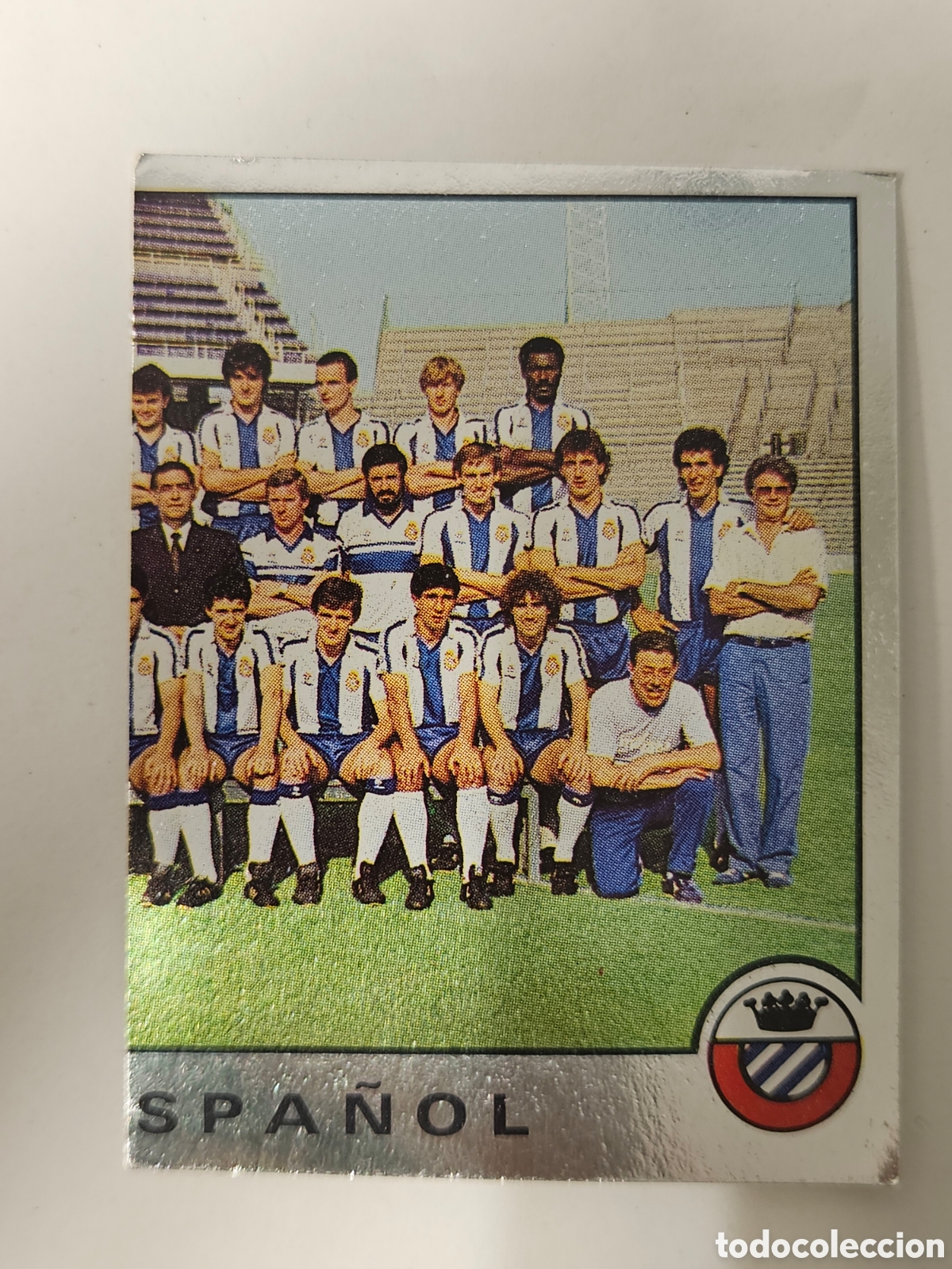 Cromos de f&uacute;tbol: Cromo F&uacute;tbol 87 Panini liga 86/87 n&uacute;mero 114 Plantilla Espa&ntilde;ol DERECHO no pegado