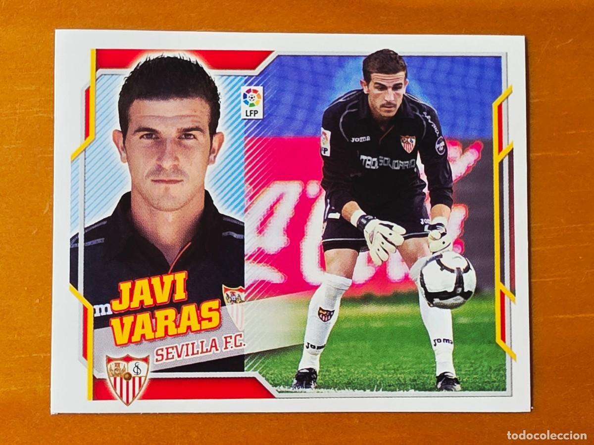 Cromos de f&uacute;tbol: 2 Javi Varas, Sevilla FC, Panini Ediciones Liga Este 2010 2011 10 11 sin pegar