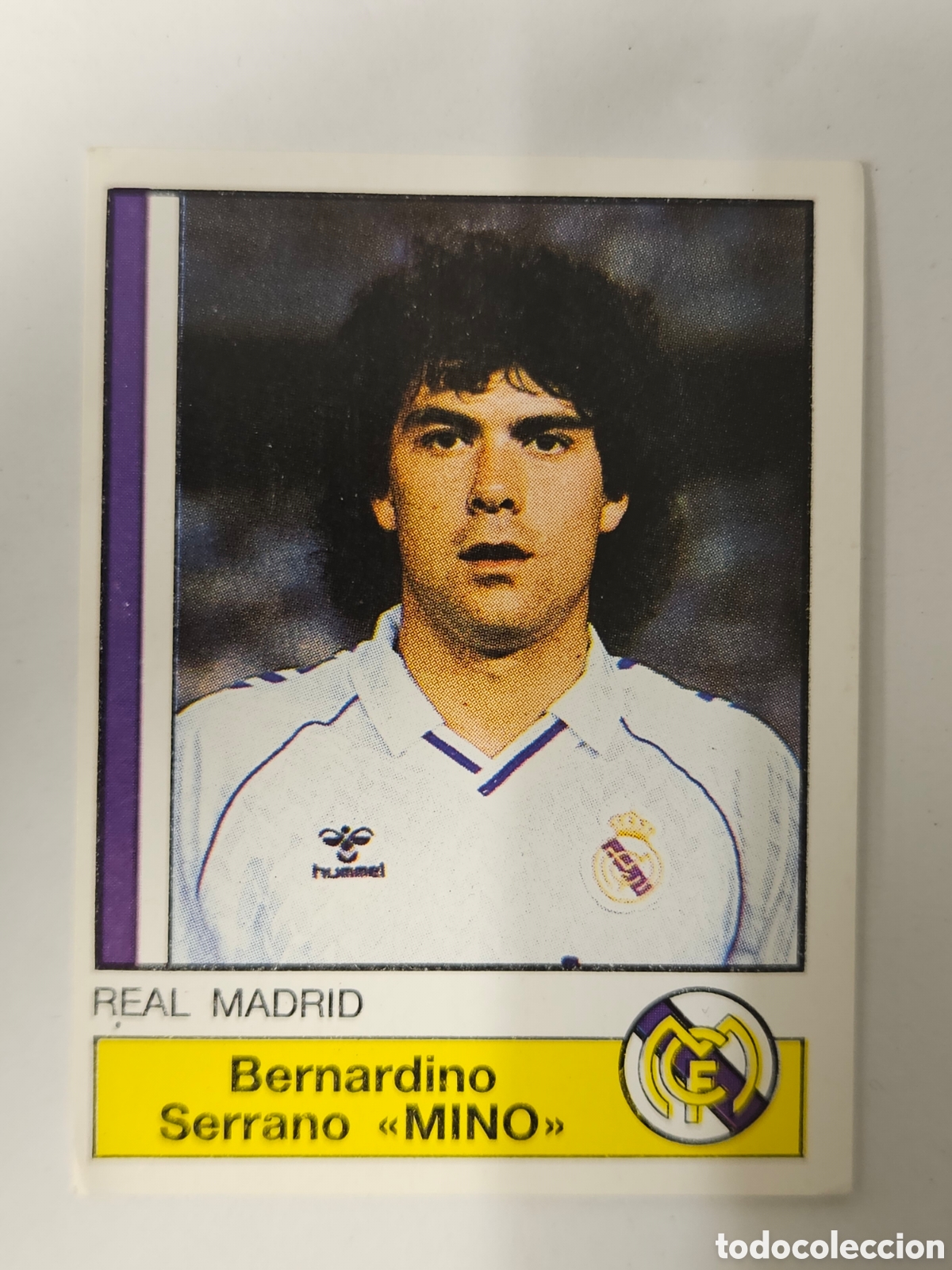 Cromos de f&uacute;tbol: Cromo F&uacute;tbol 87 Panini liga 86/87 n&uacute;mero 120 Mino-Real Madrid- no pegado
