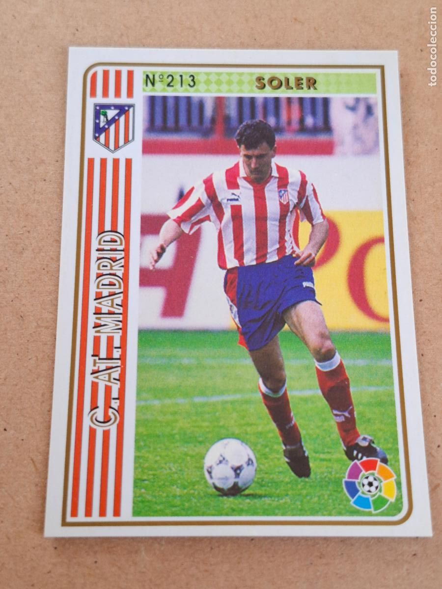 Cromos de f&uacute;tbol: MUNDICROMO 94 95 1994 1995 - 213 SOLER - AT. MADRID