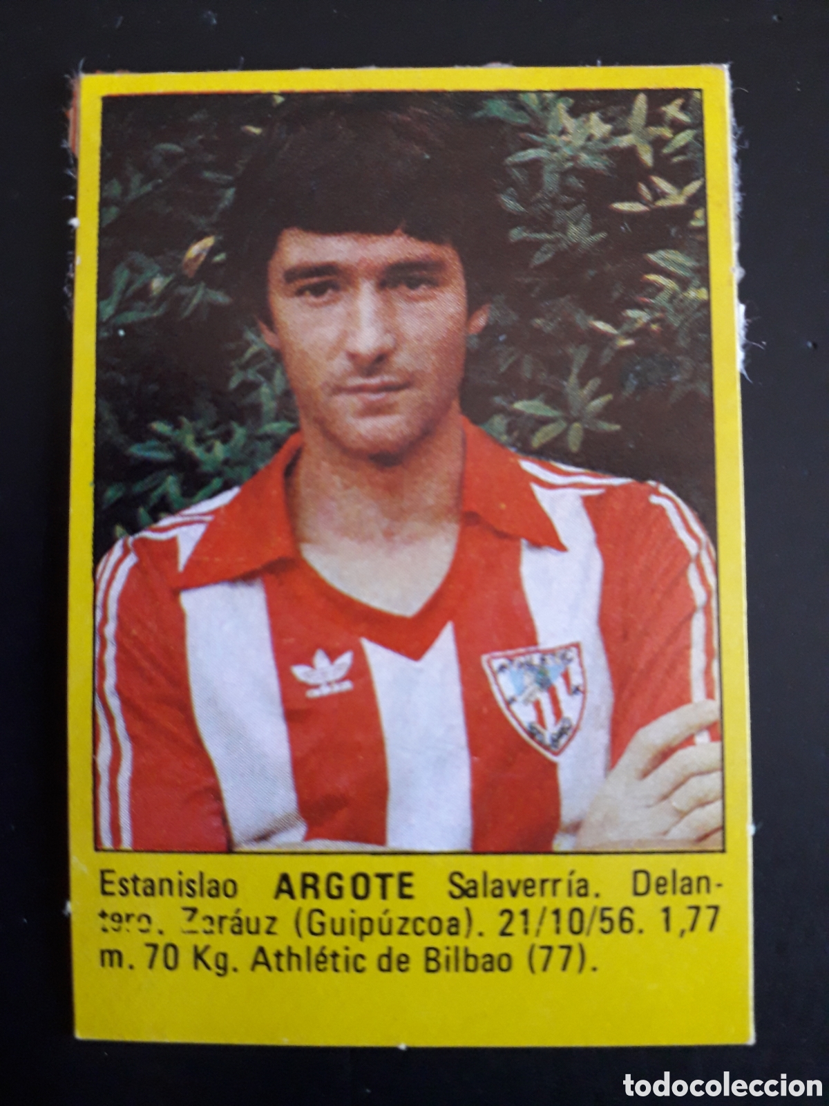 Fu&szlig;ball-Sticker: ARGOTE, ATHLETIC DE BILBAO SUPER F&Uacute;TBOL 84 83-84 1983-1984 ROLL&Aacute;N DESPEGADO PEDIDO M&Iacute;NIMO 3&euro;