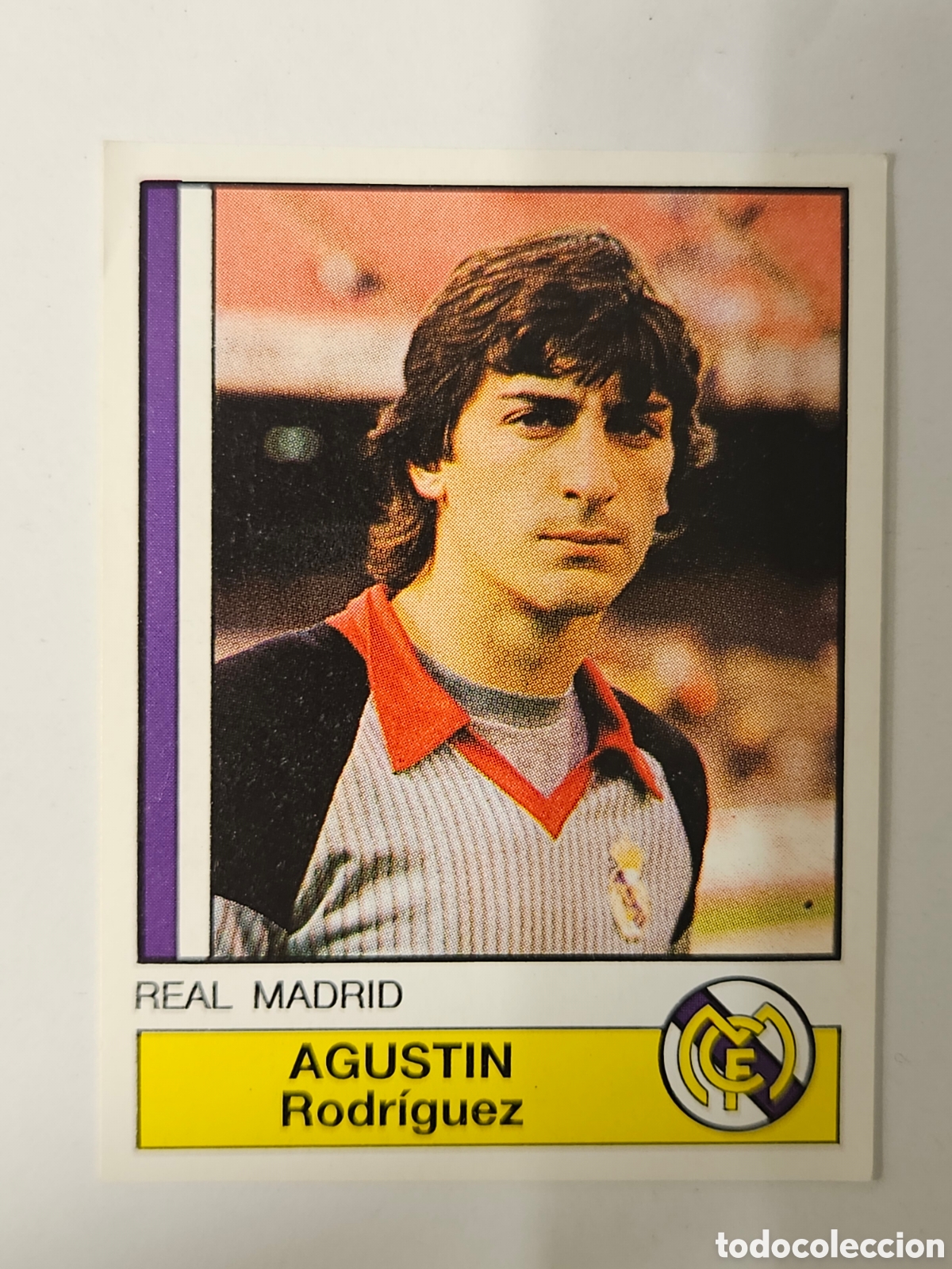Cromos de f&uacute;tbol: CROMO DE F&Uacute;TBOL: AGUSTIN DEL REAL MADRID C.F.,(SIN PEGAR),N&ordm; 131,LIGA PANINI 87