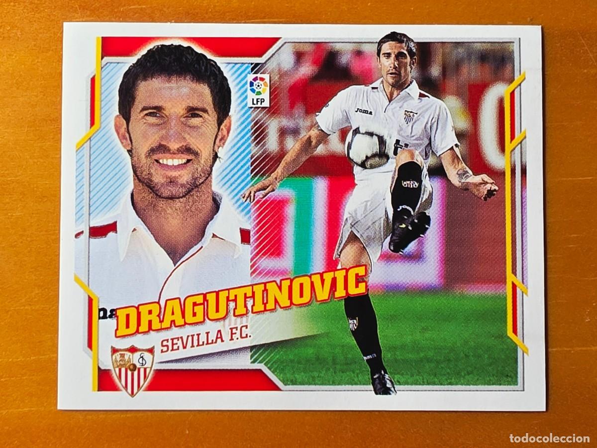 Cromos de f&uacute;tbol: 6 A Dragutinovic, Sevilla FC, Panini Ediciones Liga Este 2010 2011 10 11 sin pegar