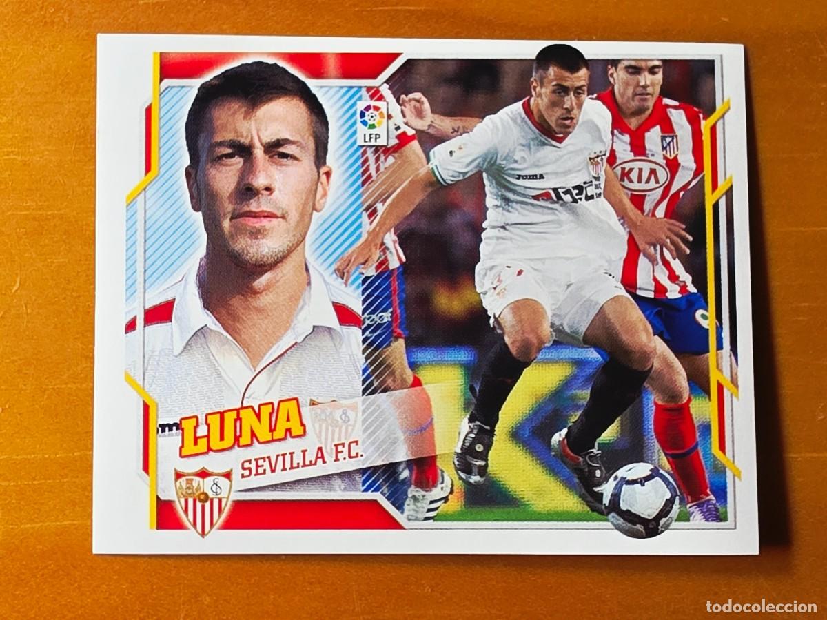 Cromos de f&uacute;tbol: 6 B Antonio Luna, Sevilla FC, Panini Ediciones Liga Este 2010 2011 10 11 sin pegar