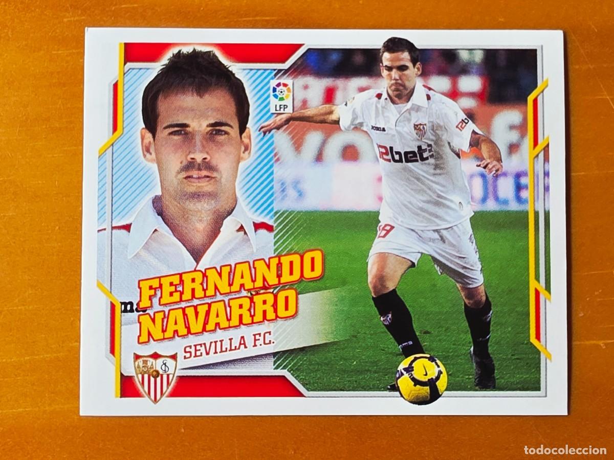 Cromos de f&uacute;tbol: 7 A Fernando Navarro, Sevilla FC, Panini Ediciones Liga Este 2010 2011 10 11 sin pegar