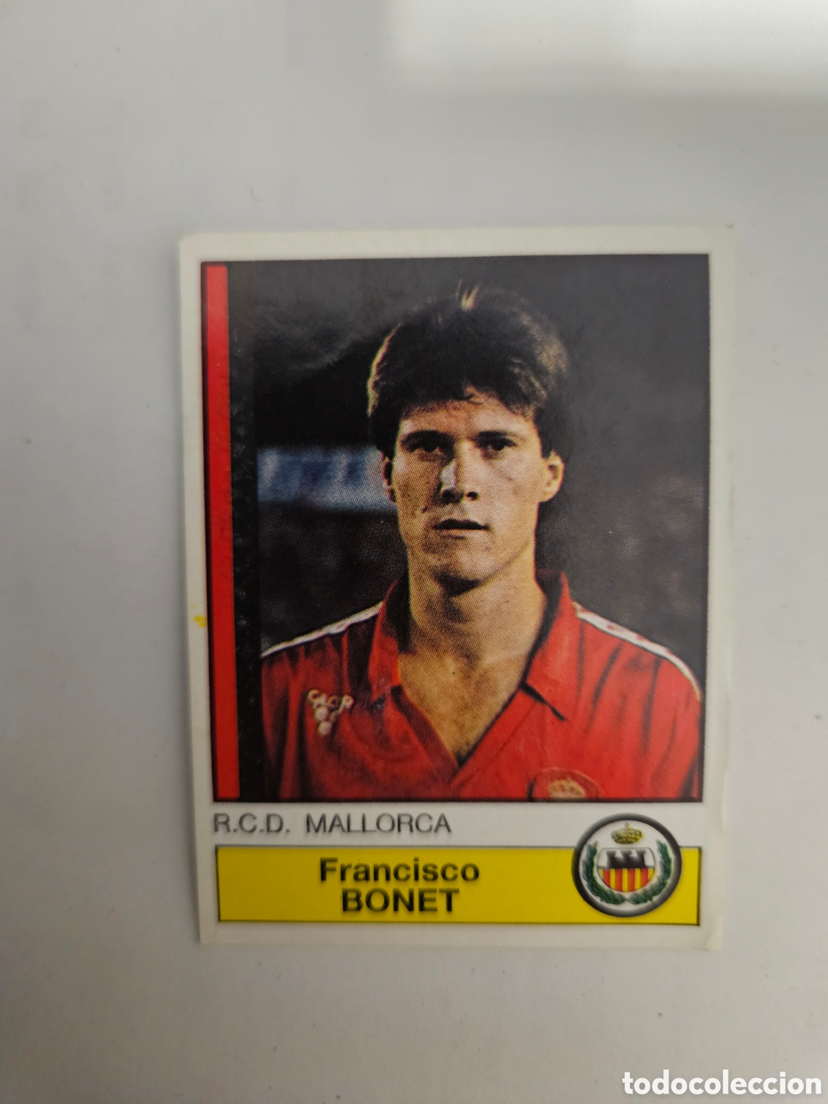 Cromos de f&uacute;tbol: CROMO DE FUTBOL BONET DEL R.C.D. MALLORCA SIN PEGAR N&ordm; 138 LIGA FUTBOL 87 DE PANINI