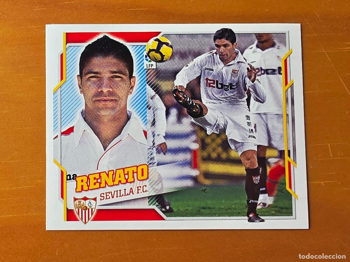 Cromos de f&uacute;tbol: 9 A Renato, Sevilla FC, Panini Ediciones Liga Este 2010 2011 10 11 sin pegar