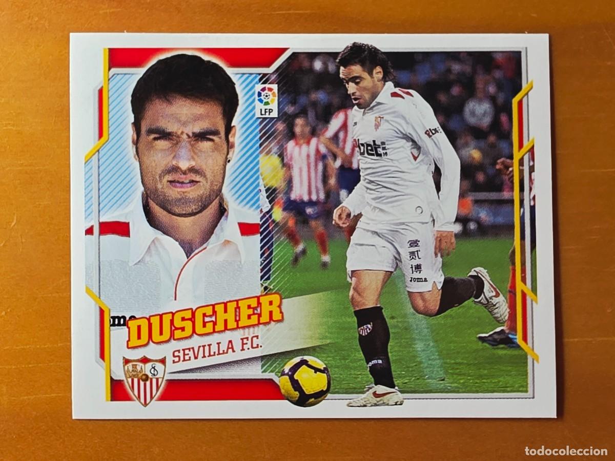 Cromos de f&uacute;tbol: 9 B Duscher, Baja, Sevilla FC, Panini Ediciones Liga Este 2010 2011 10 11 sin pegar