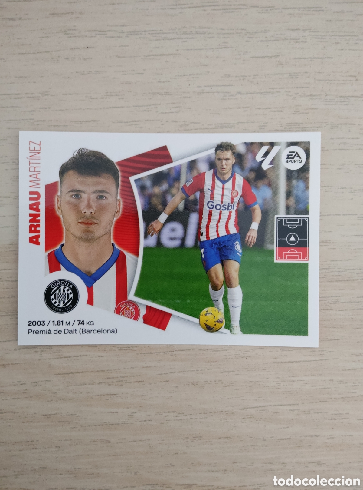 Cromos de f&uacute;tbol: 5 ARNAU GIRONA LIGA ESTE 2024 2025