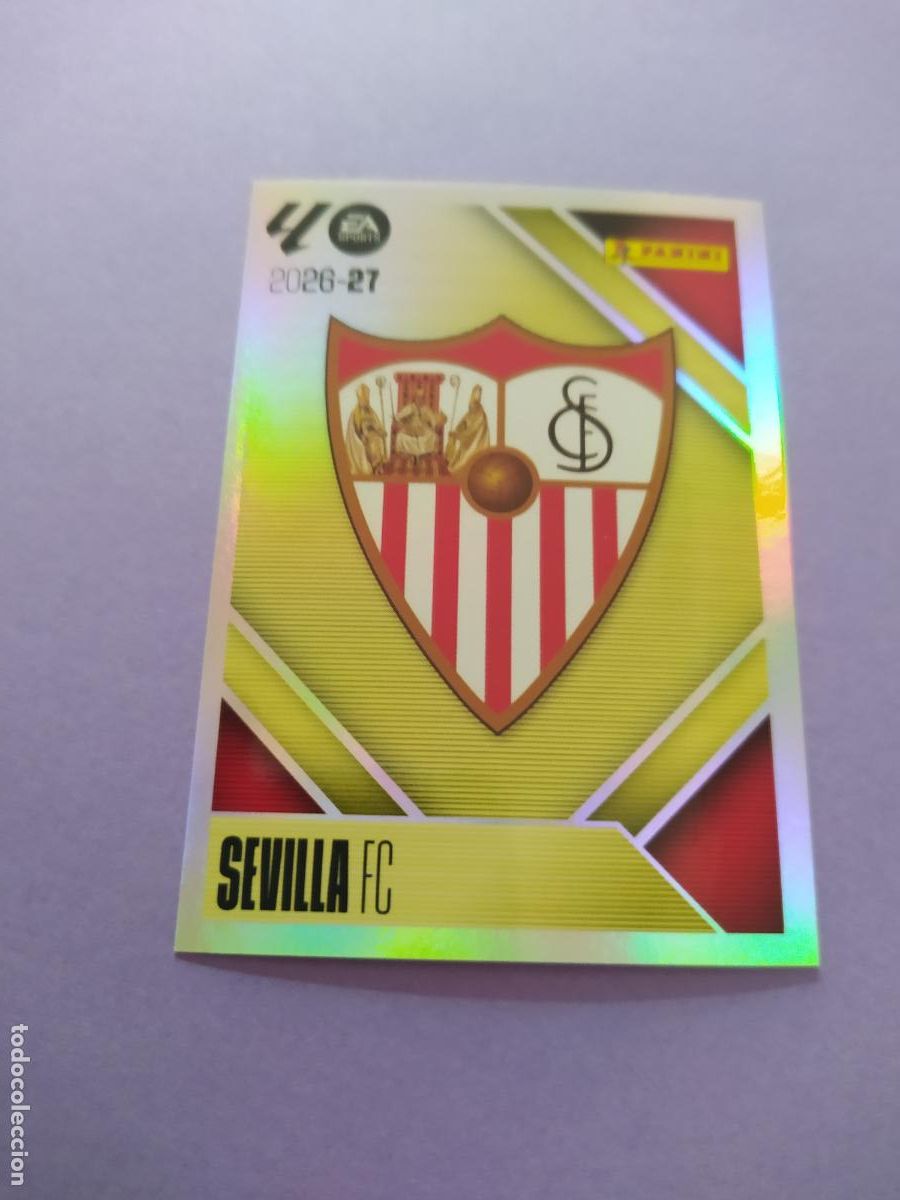 Cromos de f&uacute;tbol: LIGA ESTE 2026 2027 26 27 NUEVO - SEVILLA FC N&ordm; 1 ESCUDO