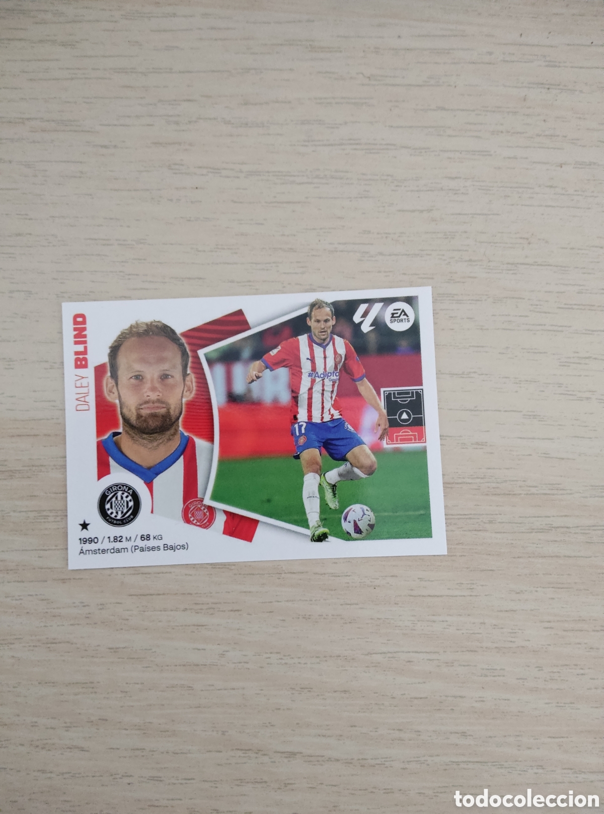 Football Stickers: 8 BLIND GIRONA LIGA ESTE 2024 2025