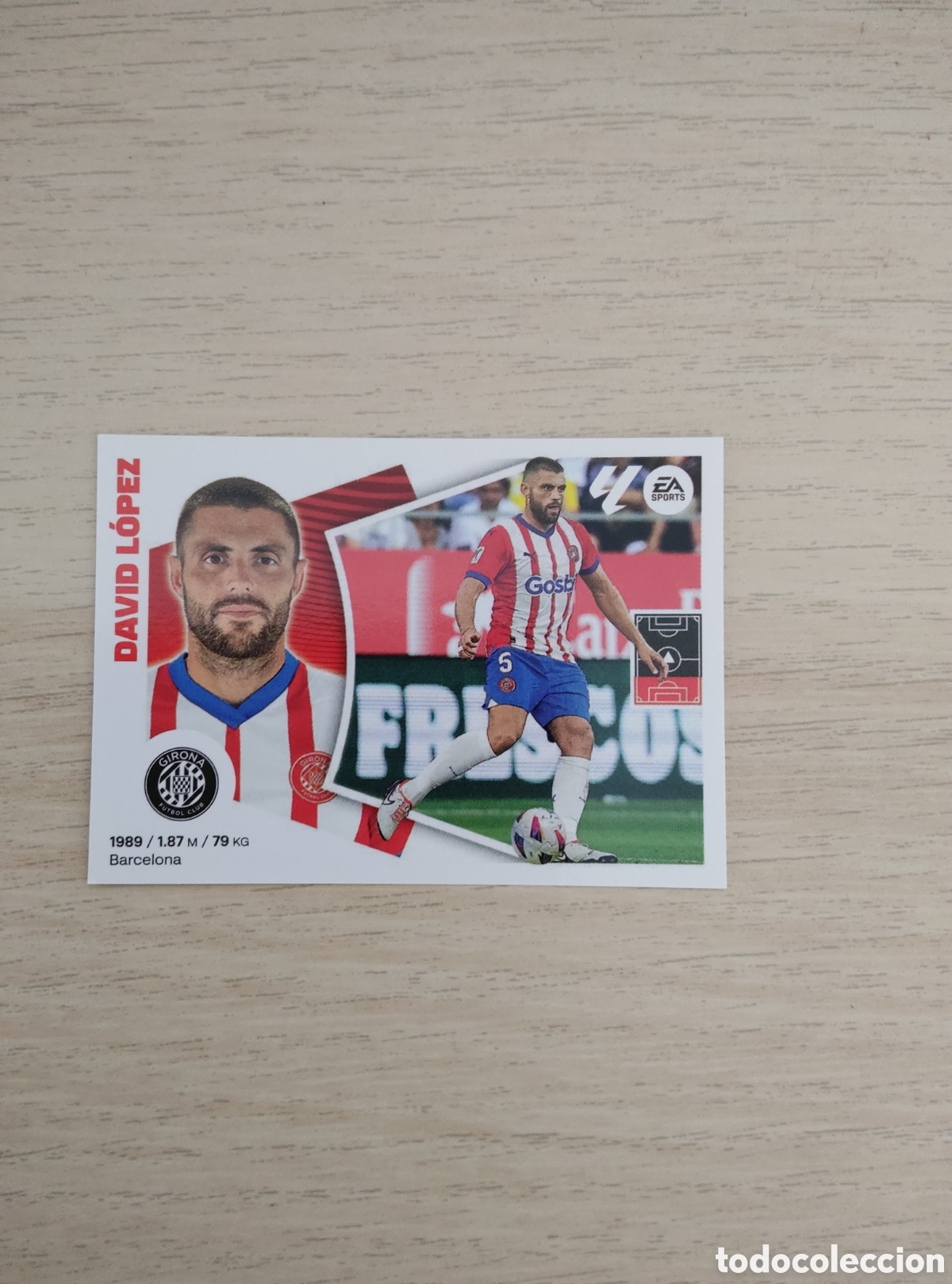Fu&szlig;ball-Sticker: 9 DAVID LOPEZ GIRONA LIGA ESTE 2024 2025