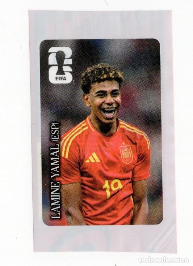 Football Stickers: LAMINE YAMAL COCA COLA COCACOLA ESPA&Ntilde;A EDICION LIMITADA FIFA WORLD CUP 26 MUNDIAL 2026 SIN PEGAR