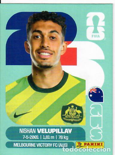 Fu&szlig;ball-Sticker: CROMO PANINI MUNDIAL WORLD CUP 2026 - UPDATE SET ACTUALIZACI&Oacute;N - VELUPILLAY - AUSTRALIA