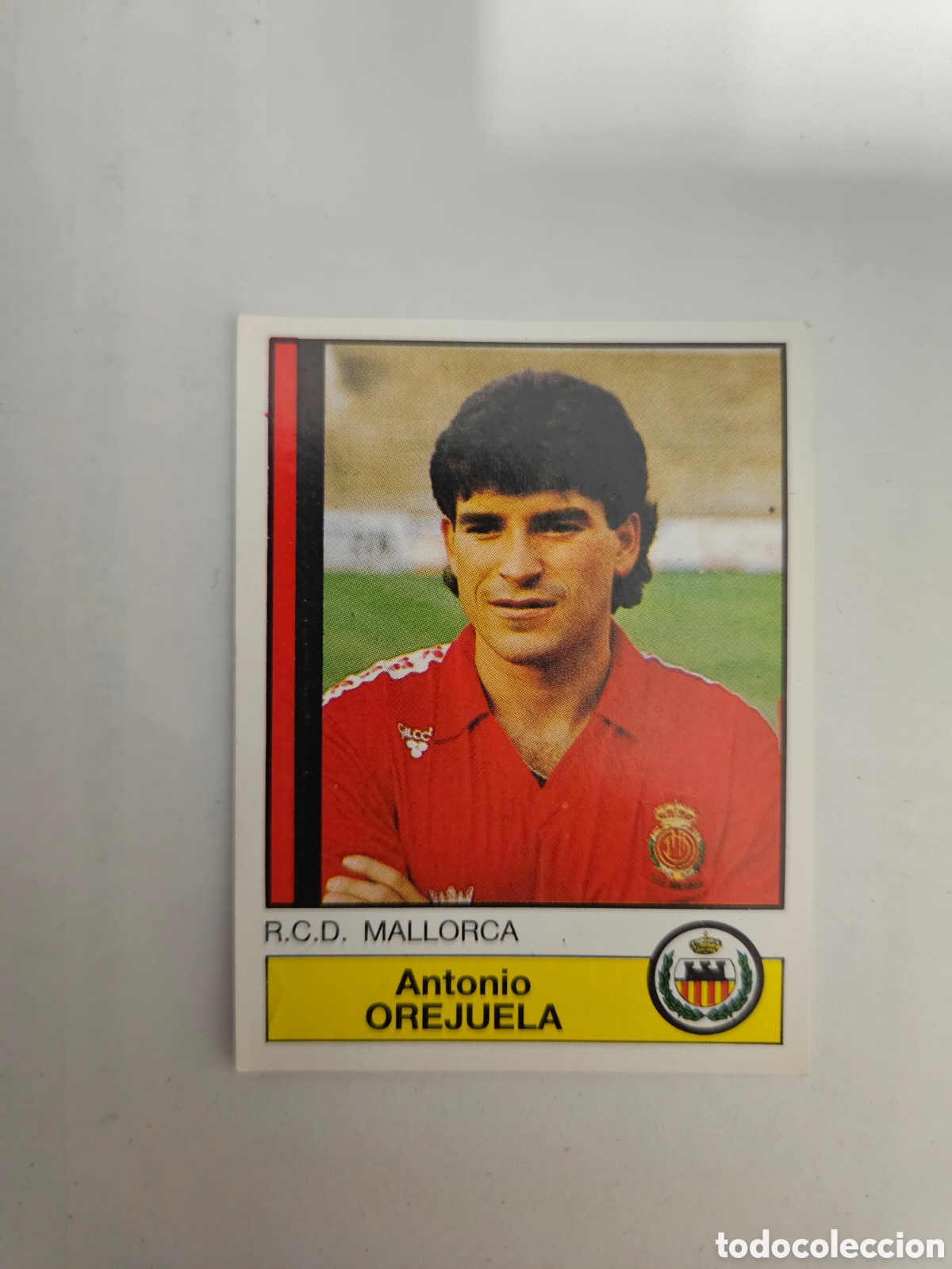 Figurine di Calcio: CROMO DE FUTBOL OREJUELA DEL R.C.D. MALLORCA SIN PEGAR N&ordm; 145 LIGA FUTBOL 87 DE PANINI