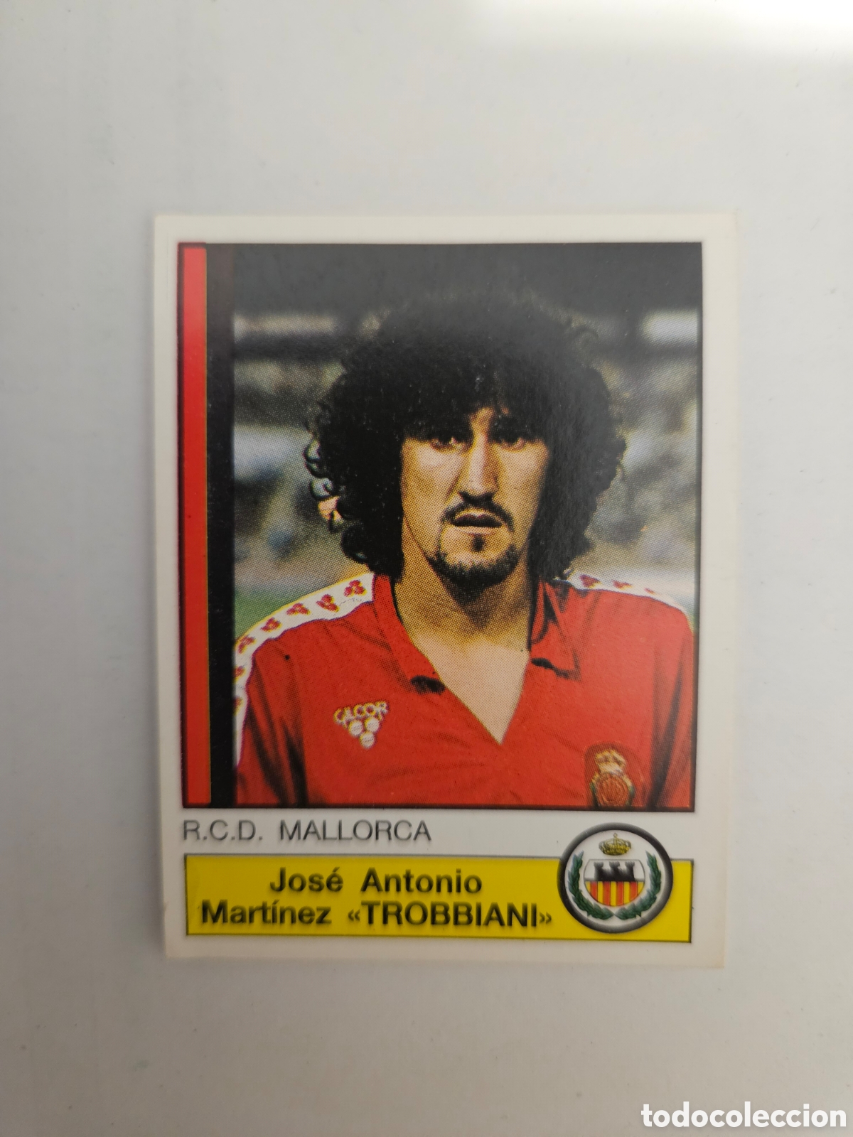 Cromos de f&uacute;tbol: CROMO DE FUTBOL TROBBIANI DEL R.C.D. MALLORCA SIN PEGAR N&ordm; 146 LIGA FUTBOL 87 DE PANINI