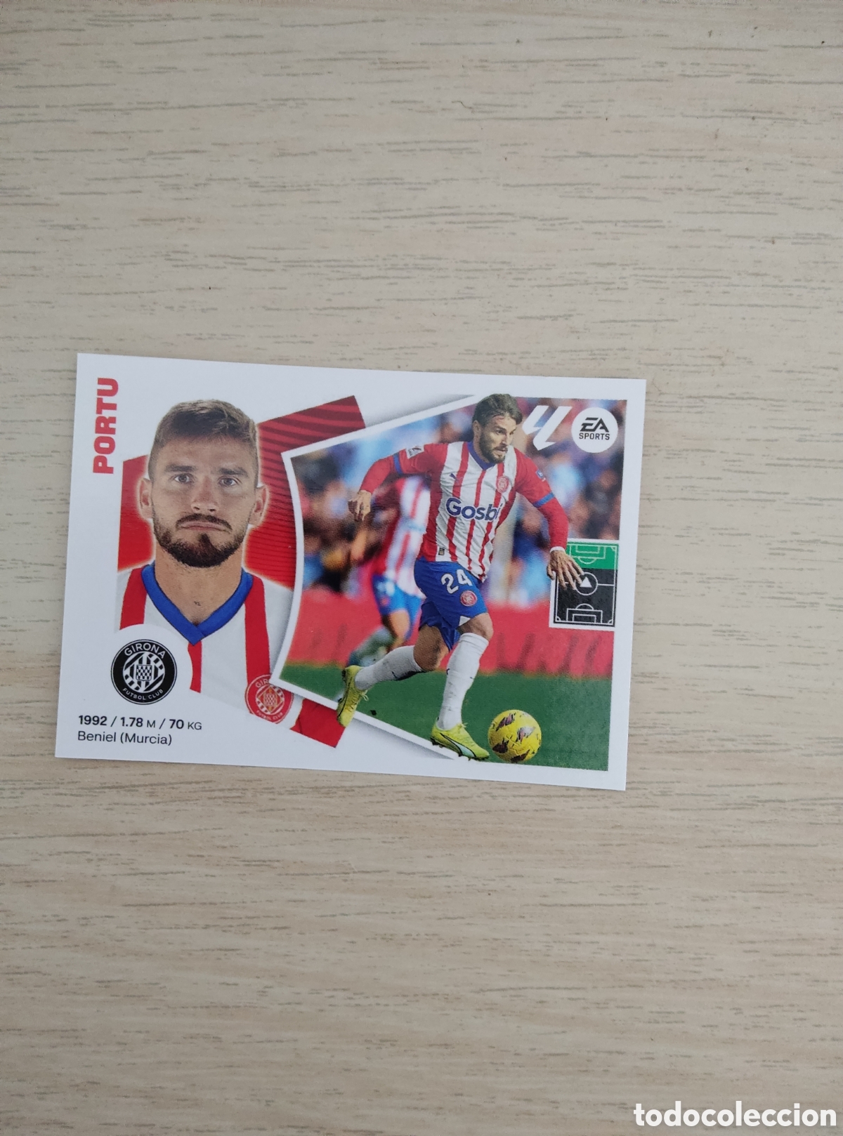 Cromos de f&uacute;tbol: 17 PORTU GIRONA LIGA ESTE 2024 2025