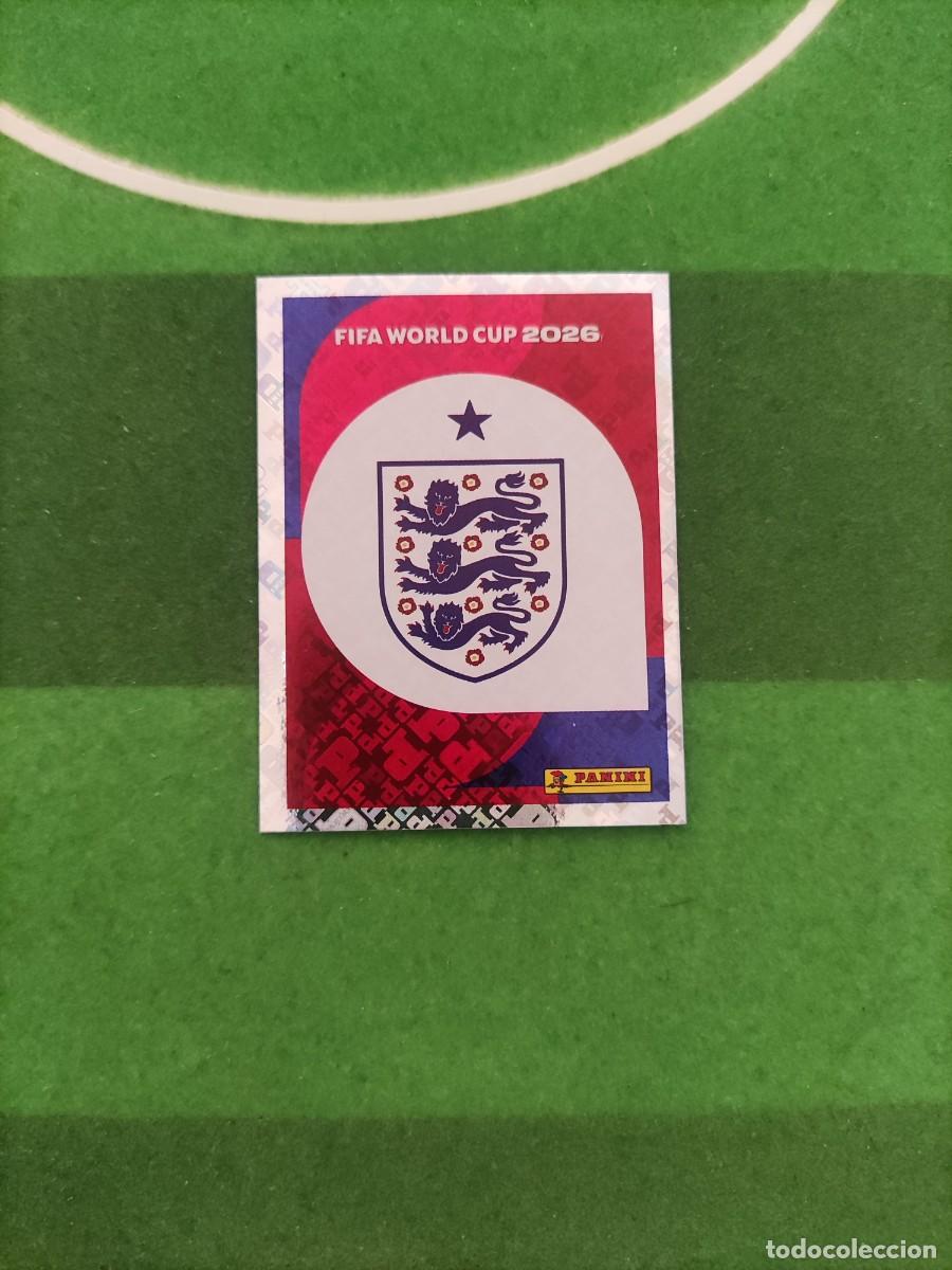Cromos de f&uacute;tbol: Escudo Inglaterra ENG 1 Sticker Mundial 2026 FIFA World Cup / Sin pegar