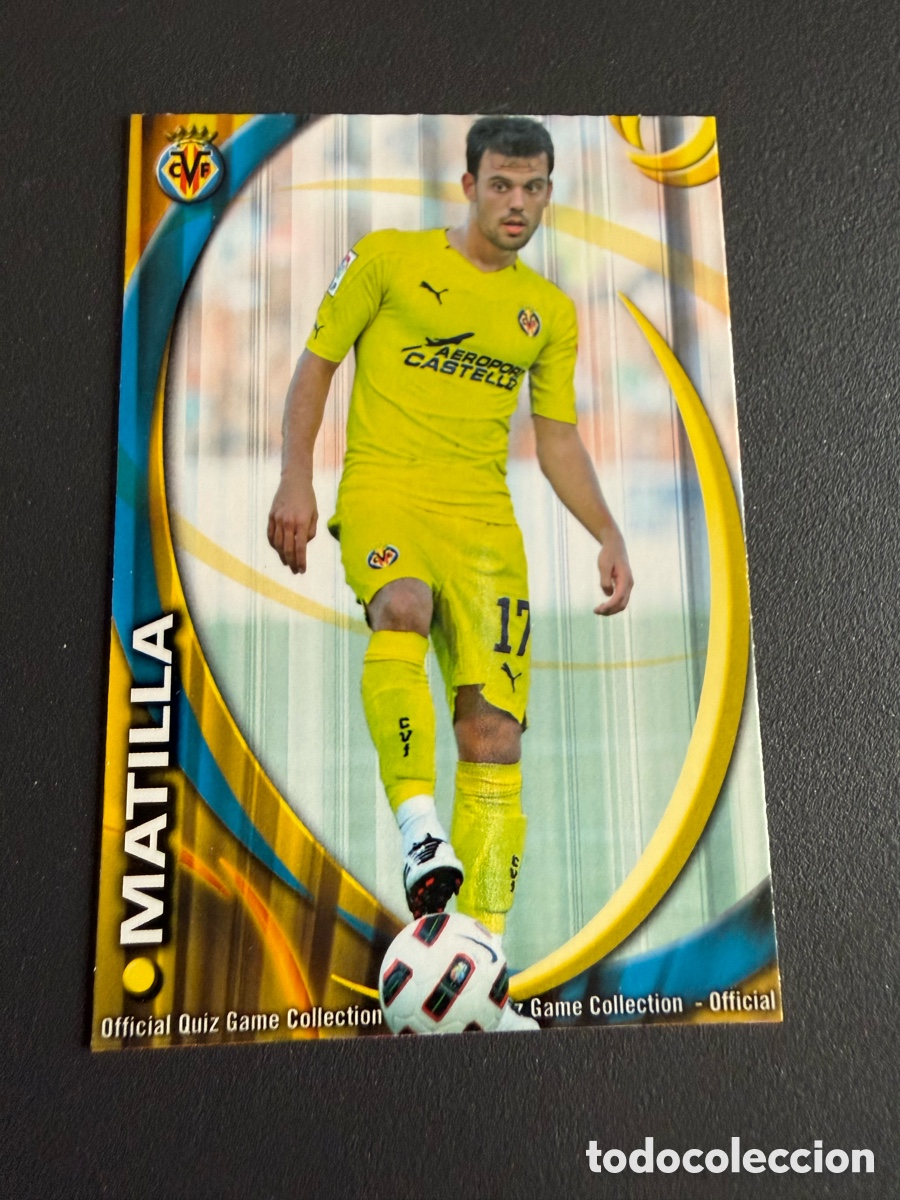Cromos de f&uacute;tbol: MUNDICROMO 2011. 646. MATILLA ( Villarreal). UH