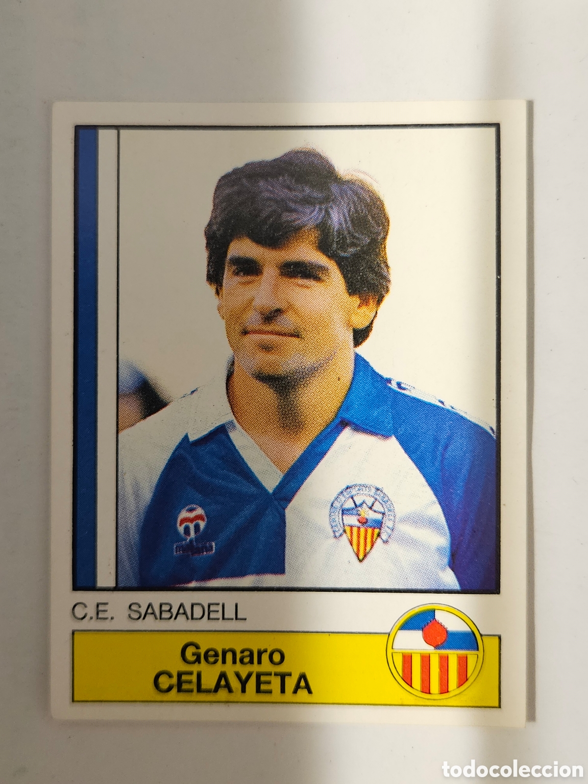 Fu&szlig;ball-Sticker: CROMO DE F&Uacute;TBOL: CELAYETA DEL C.E.SABADELL,(SIN PEGAR),N&ordm; 213,LIGA PANINI 87