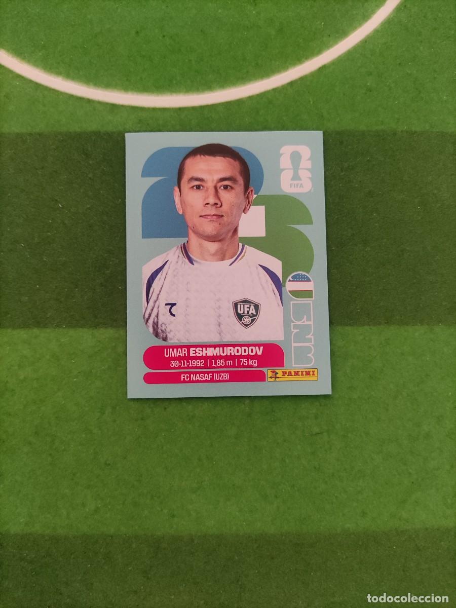 Cromos de f&uacute;tbol: Eshmurodov Uzbekist&aacute;n UZB 5 Sticker Mundial 2026 FIFA World Cup / Sin pegar