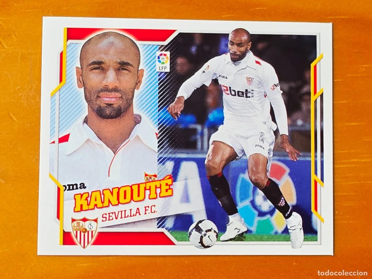 Cromos de f&uacute;tbol: 16 Kanout&eacute;, Sevilla FC, Panini Ediciones Liga Este 2010 2011 10 11 sin pegar