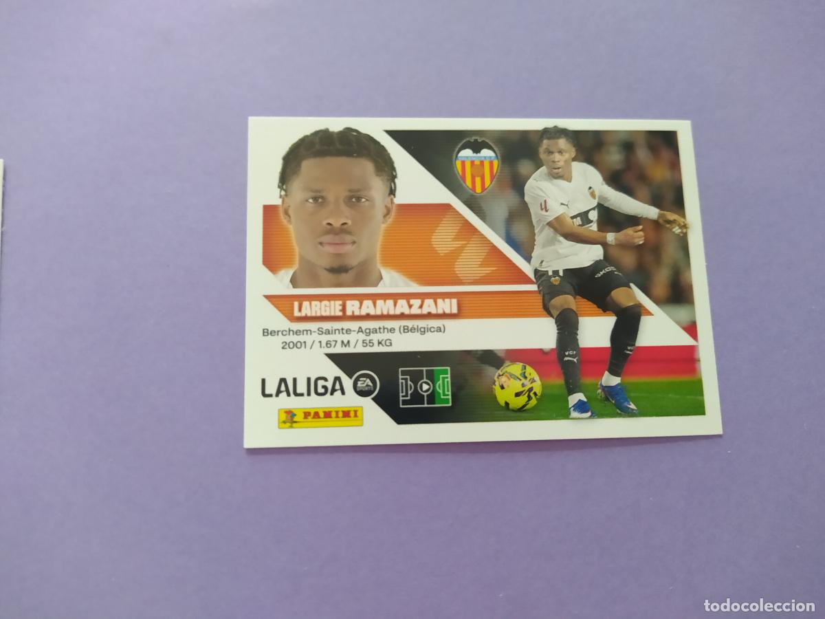 Cromos de f&uacute;tbol: LIGA ESTE 2026 2027 26 27 NUEVO - VALENCIA N&ordm; 19 RAMAZANI