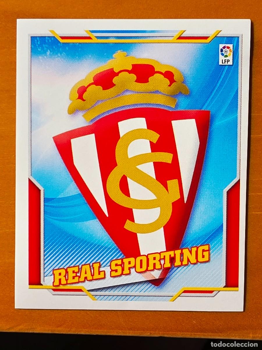 Cromos de f&uacute;tbol: Escudo Sporting de Gij&oacute;n, Panini Ediciones Liga Este 2010 2011 10 11 sin pegar