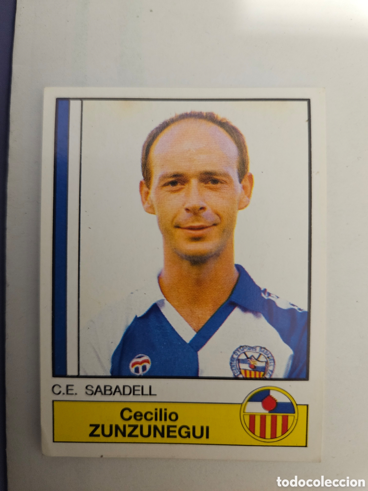 Fu&szlig;ball-Sticker: PANINI 86 87 FUTBOL 87 N&ordm; 220 ZUNZUNEGUI SABADELL 1986 1987 NUNCA PEGADO