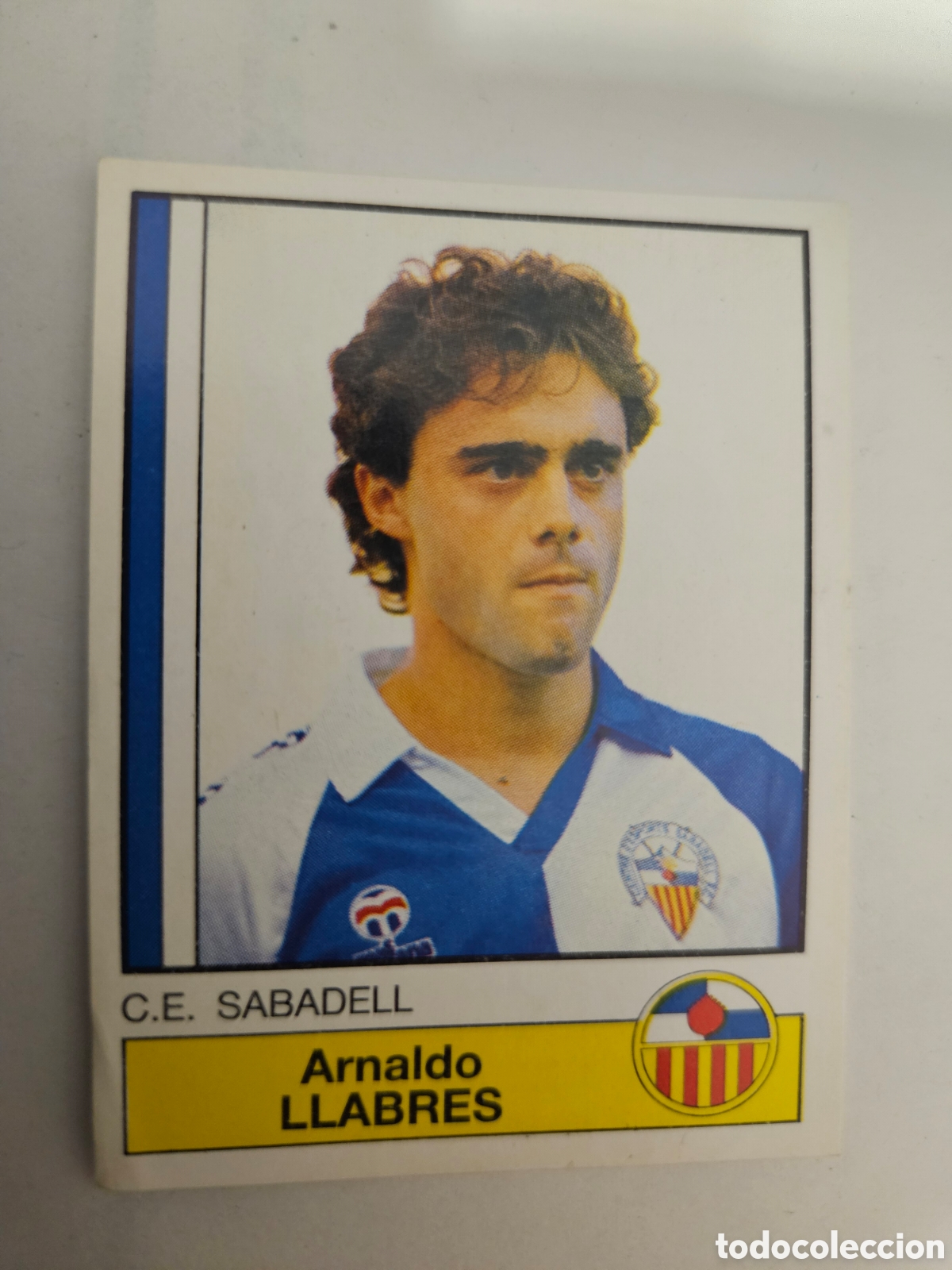 Fu&szlig;ball-Sticker: LLABRES SABADELL N&deg; 222 PANINI 87 88 1987 1988. SIN PEGAR
