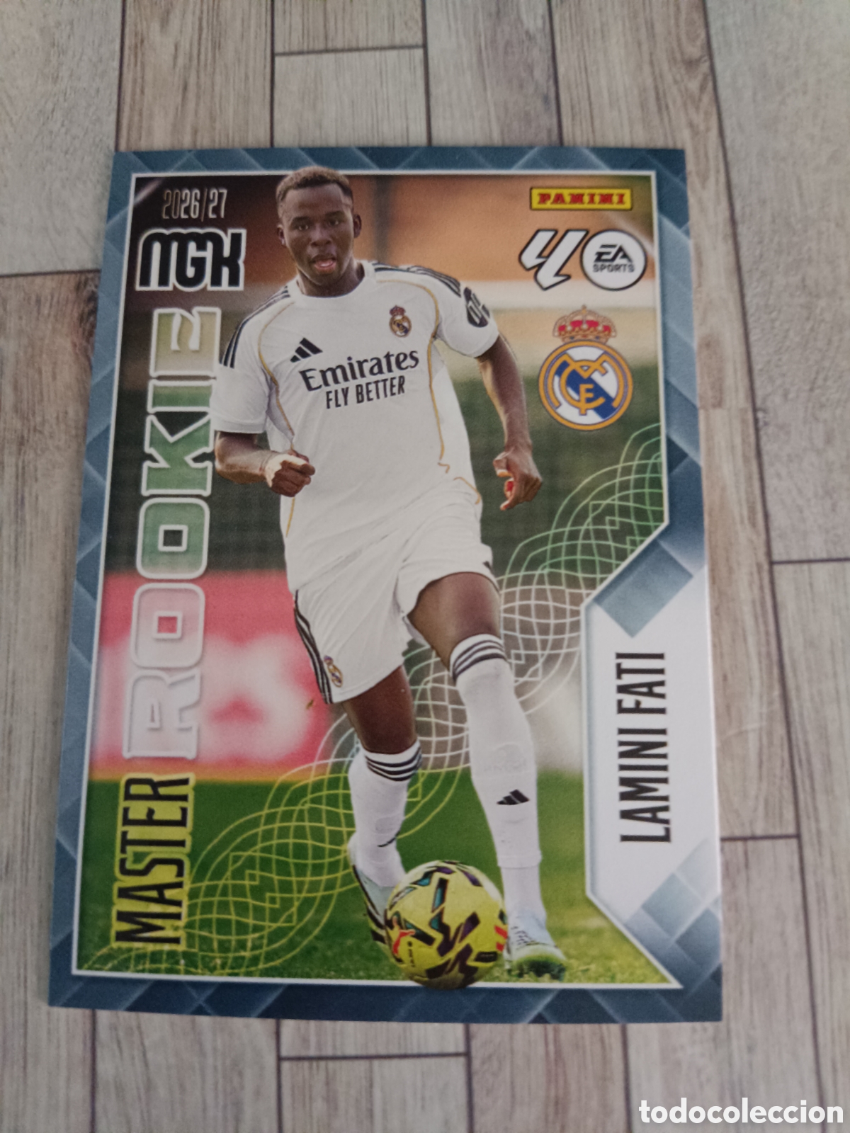Cromos de f&uacute;tbol: 416 LAMINI FATI MASTER ROOKIE REAL MADRID MEGACRACKS MGK 26 27 PANINI 2026 2027