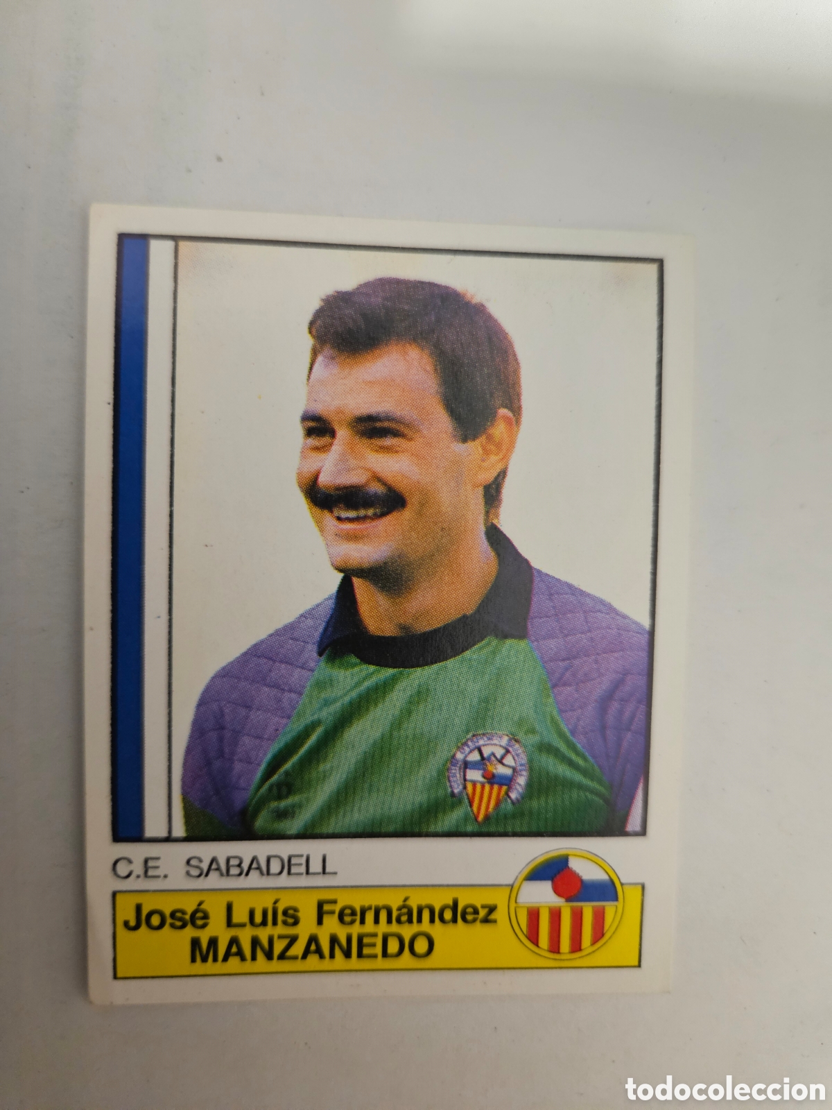 Football Stickers: CROMO DE FUTBOL MANZANEDO DEL C.D. SABADELL SIN PEGAR N&ordm; 226 LIGA FUTBOL 87 DE PANINI