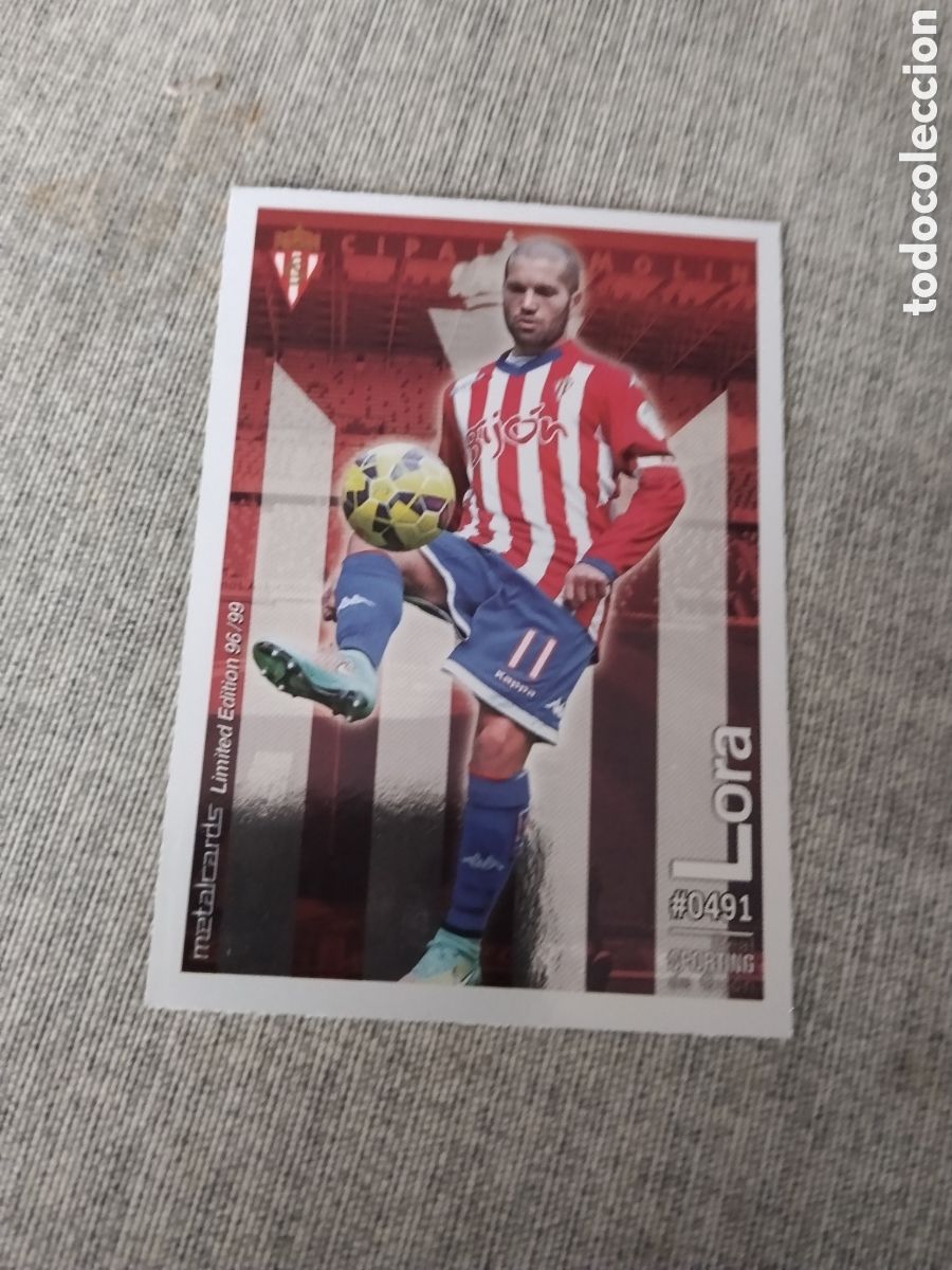 Cartes &agrave; collectionner de Football: QUIZ GAME - LAS FICHAS DE LA LIGA 2016 - METALCARD LORA -SP. GIJ&Oacute;N ( LIMITED EDITION 96/99