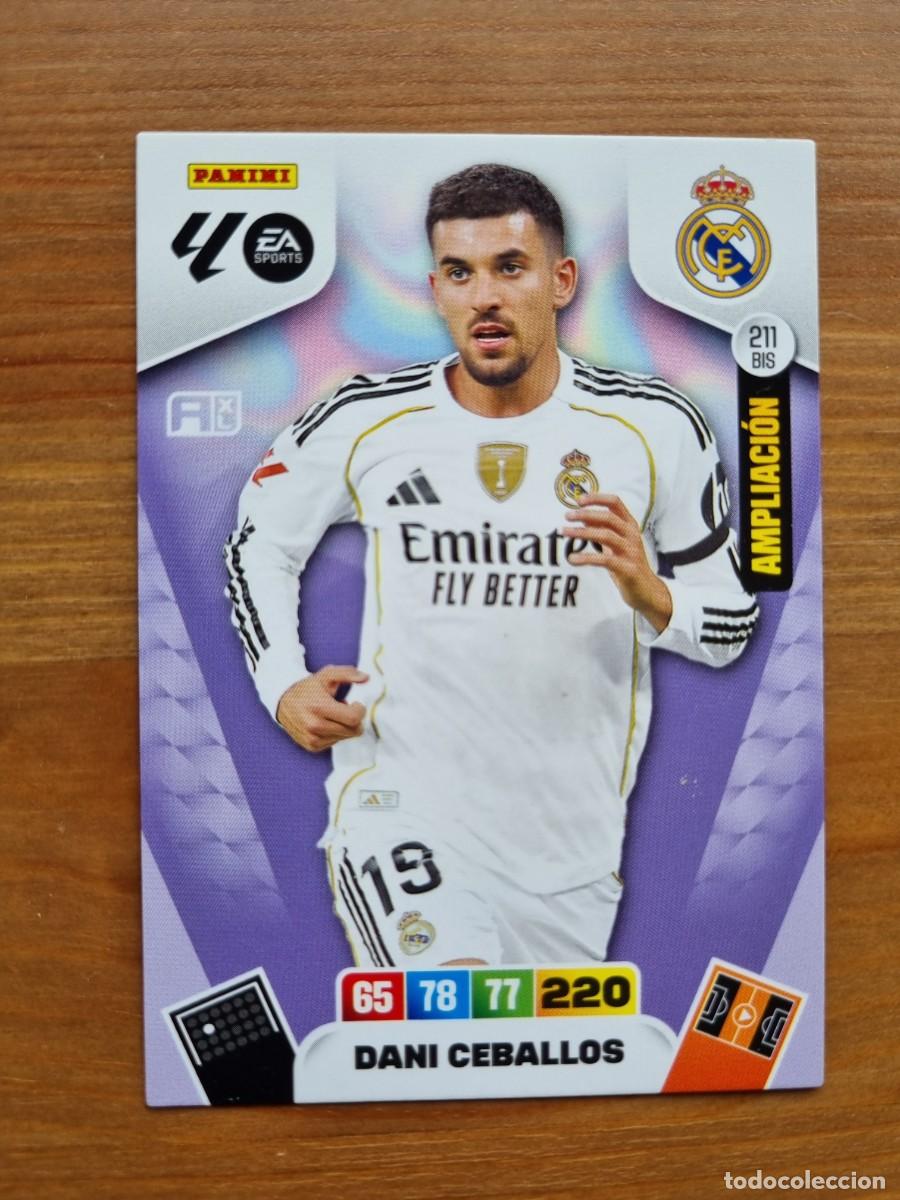 Cartes &agrave; collectionner de Football: 211 Bis DANI CEBALLOS (Real Madrid CF) AMPLIACI&Oacute;N. Liga 2025 2026 25 26 Adrenalyn XL (Panini)