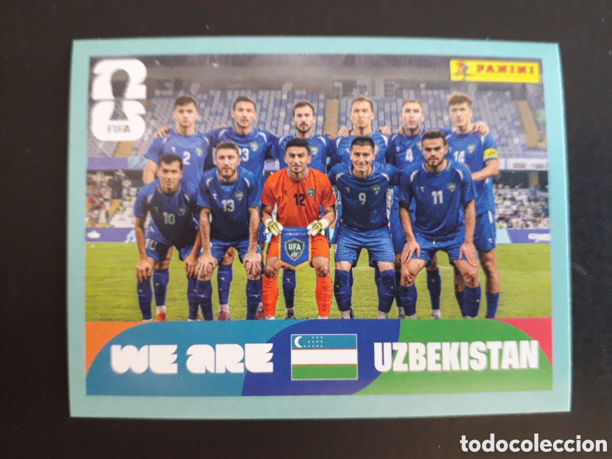 Fu&szlig;ball-Sticker: EQUIPO UZBEKISTAN UZB 13 MUNDIAL F&Uacute;TBOL 2026 FIFA WORLD CUP PANINI SIN PEGAR PEDIDO M&Iacute;NIMO 3&euro;.