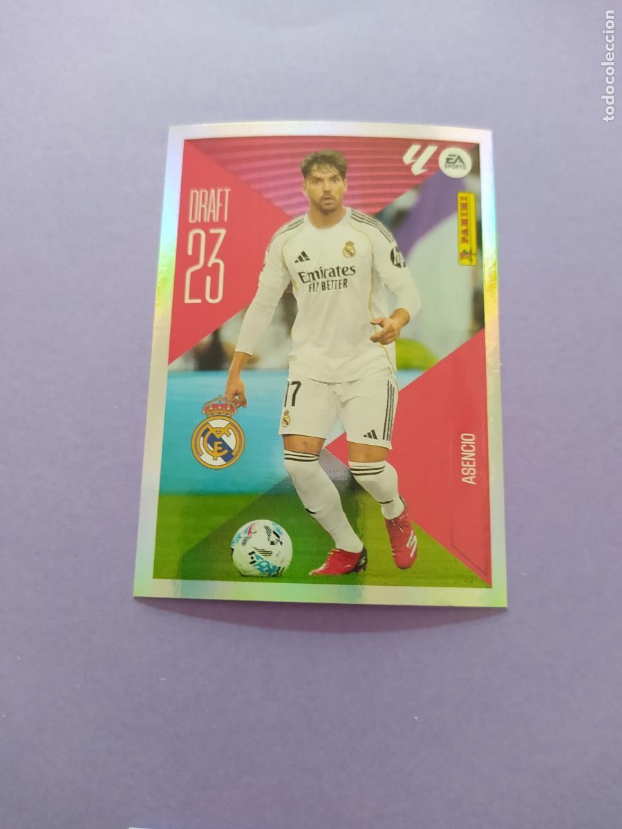 Fu&szlig;ball-Sticker: LIGA ESTE 2026 2027 26 27 NUEVO - DRATF 23 N&ordm; 1 ASENCIO REAL MADRID