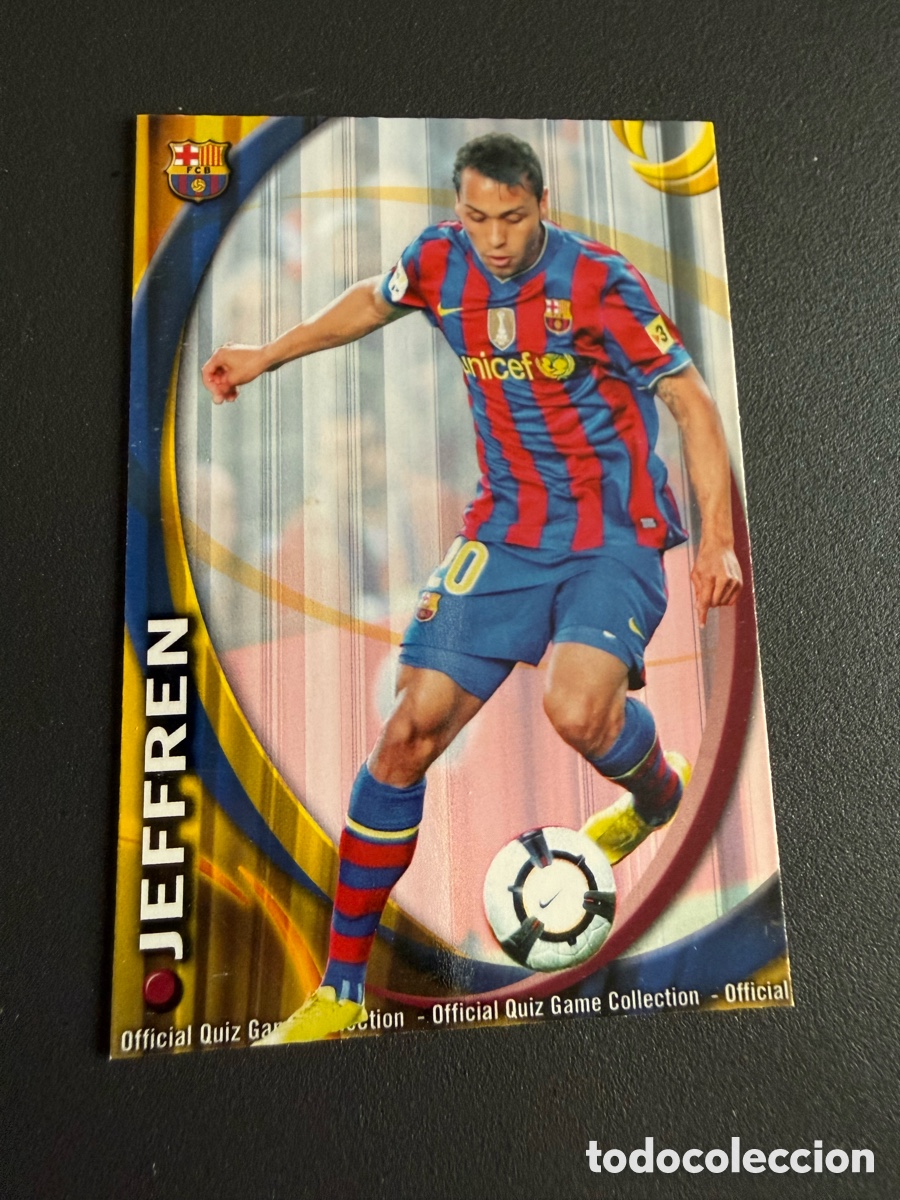 Figurine di Calcio: MUNDICROMO 2011. 654 JEFFREN ( FC Barcelona). UH