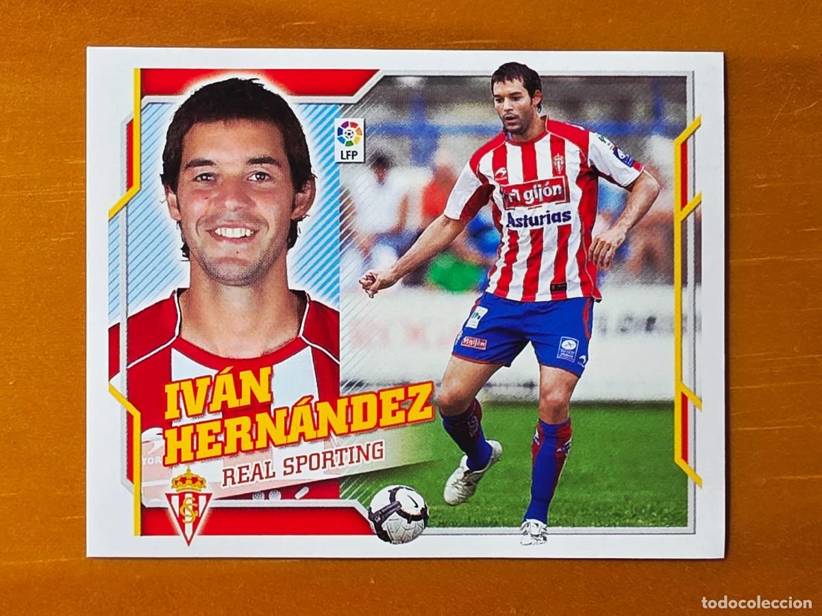 Cromos de Futebol: 6 Iv&aacute;n Hern&aacute;ndez, Sporting de Gij&oacute;n, Panini Ediciones Liga Este 2010 2011 10 11 sin pegar