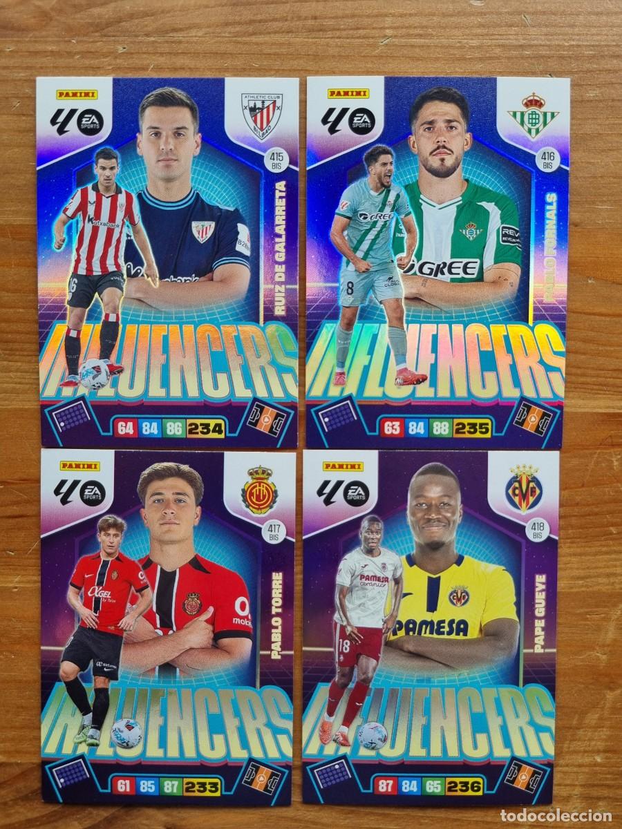 Cromos de Futebol: Lote INFLUENCERS &rdquo;Bis&rdquo;. Liga 2025 2026 25 26 Adrenalyn XL (Panini)