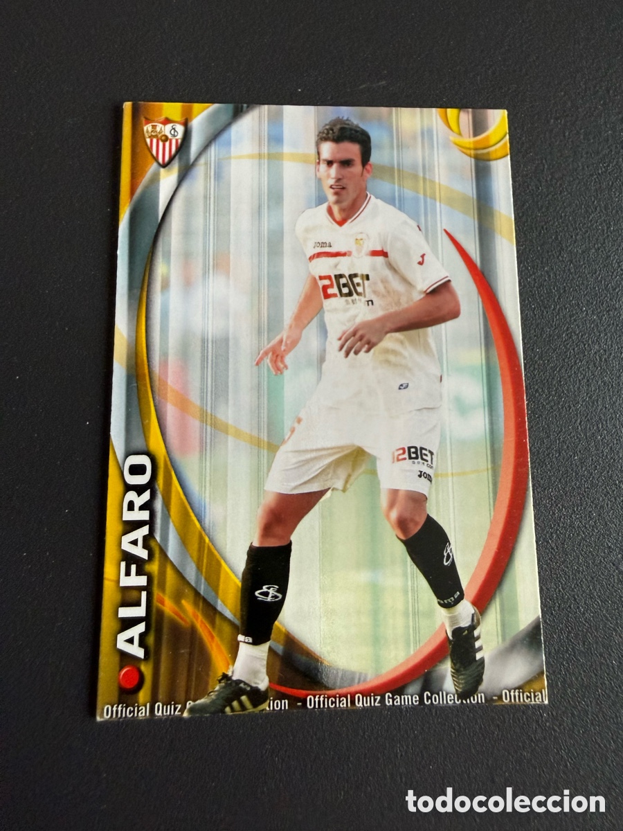Figurine di Calcio: MUNDICROMO 2011. 658. ALFARO ( Sevilla ). UH