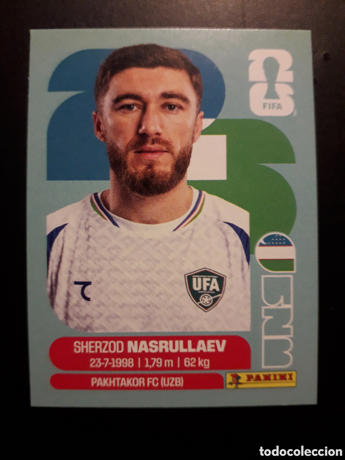 Figurine di Calcio: NASRULLAEV UZBEKISTAN UZB 4 MUNDIAL F&Uacute;TBOL 2026 FIFA WORLD CUP PANINI SIN PEGAR PEDIDO M&Iacute;NIMO 3&euro;.