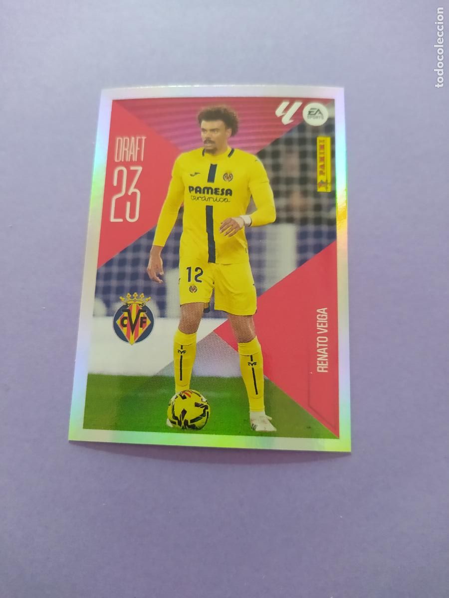 Fu&szlig;ball-Sticker: LIGA ESTE 2026 2027 26 27 NUEVO - DRATF 23 N&ordm; 20 RENATO VEIGA VILLARREAL