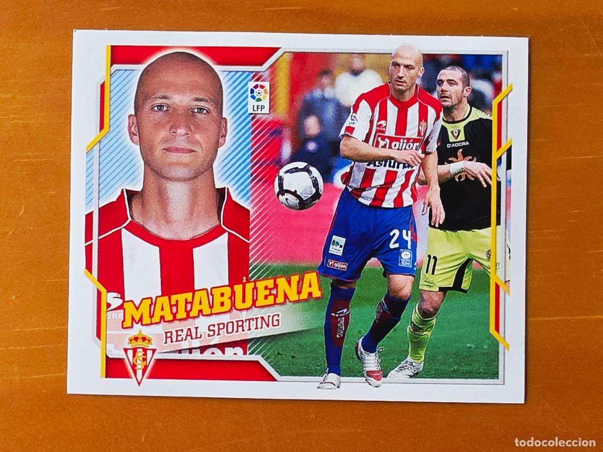 Cromos de f&uacute;tbol: 8 A Matabuena, Sporting de Gij&oacute;n, Panini Ediciones Liga Este 2010 2011 10 11 sin pegar