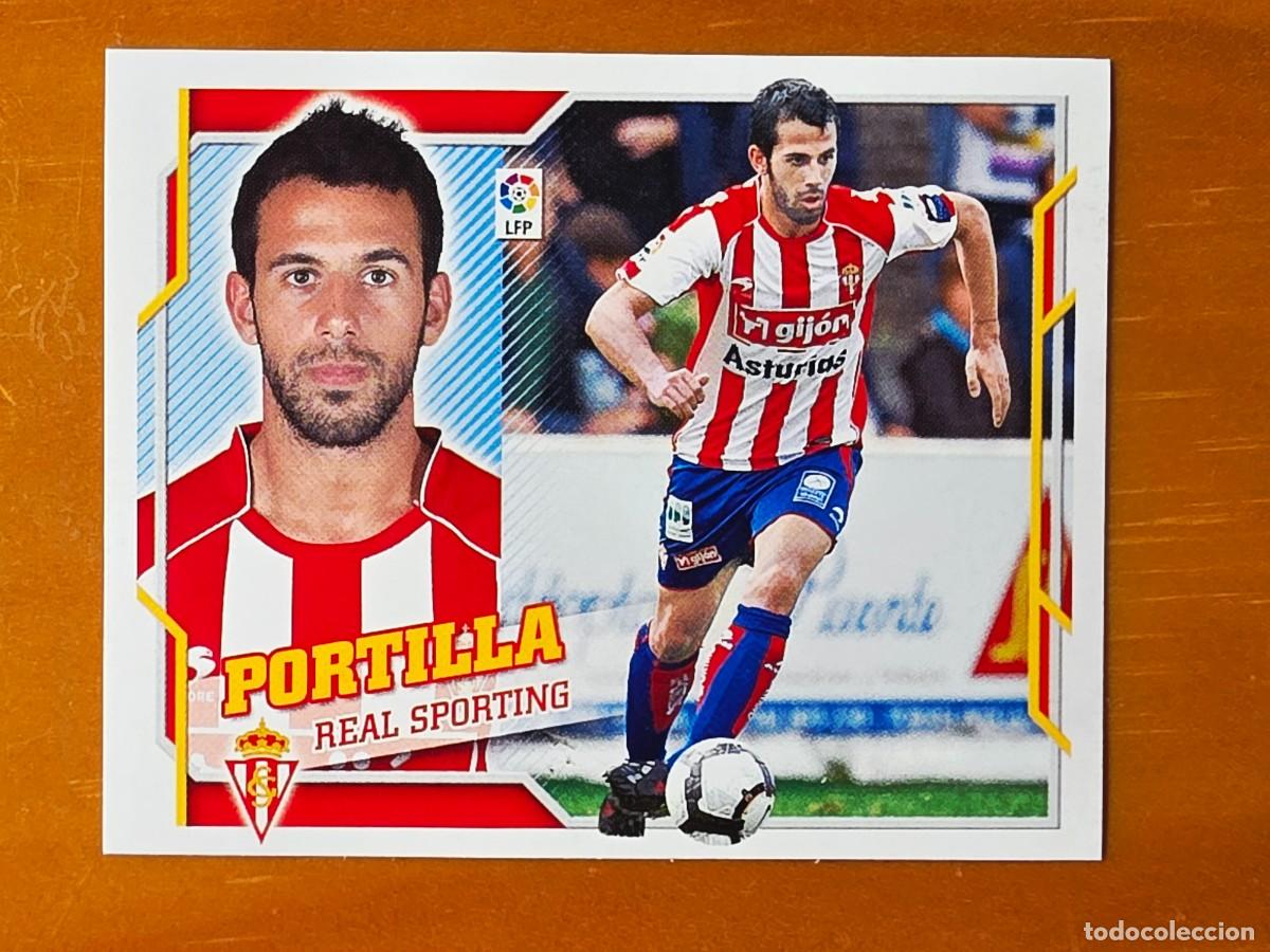 Cromos de f&uacute;tbol: 8 B Portilla, Sporting de Gij&oacute;n, Panini Ediciones Liga Este 2010 2011 10 11 sin pegar