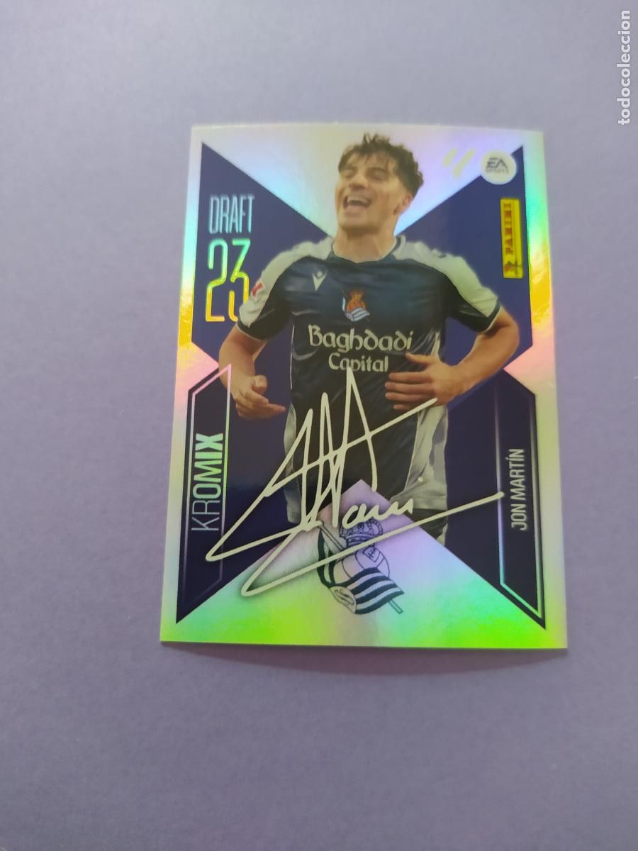 Cartes &agrave; collectionner de Football: LIGA ESTE 2026 2027 26 27 NUEVO - DRATF 23 KROMIX N&ordm; 13 JON MARTIN REAL SOCIEDAD
