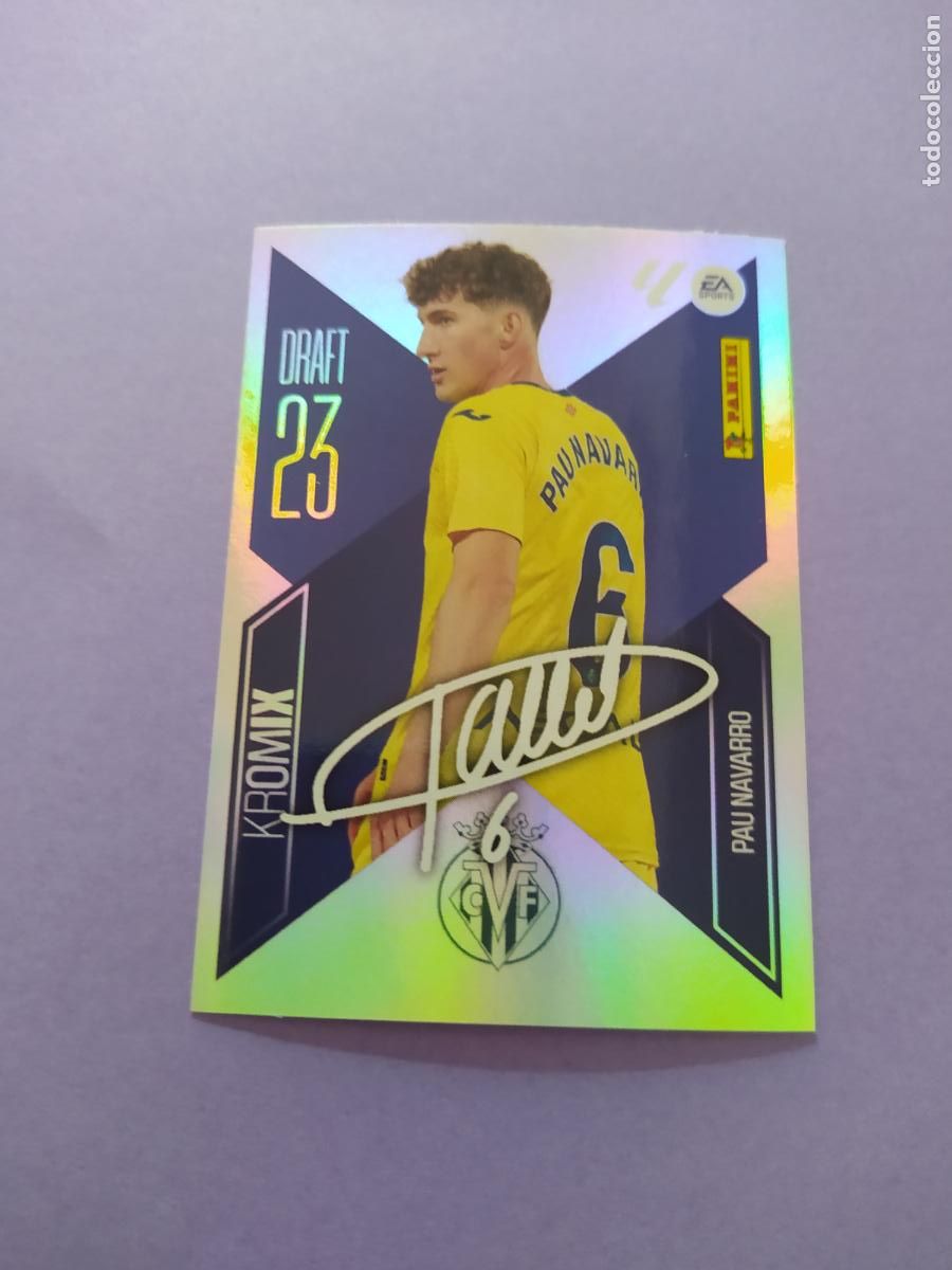Fu&szlig;ball-Sticker: LIGA ESTE 2026 2027 26 27 NUEVO - DRATF 23 KROMIX N&ordm; 18 PAU NAVARRO VILLARREAL